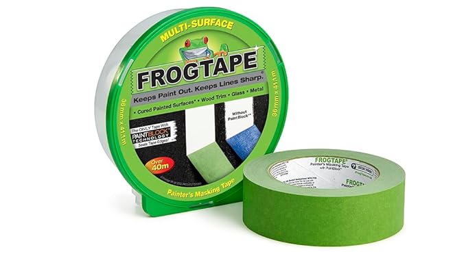 Frog Tape Green Multi Surface Masking Tape 24 / 36 / 48mm Sharp Lines Pack of 15