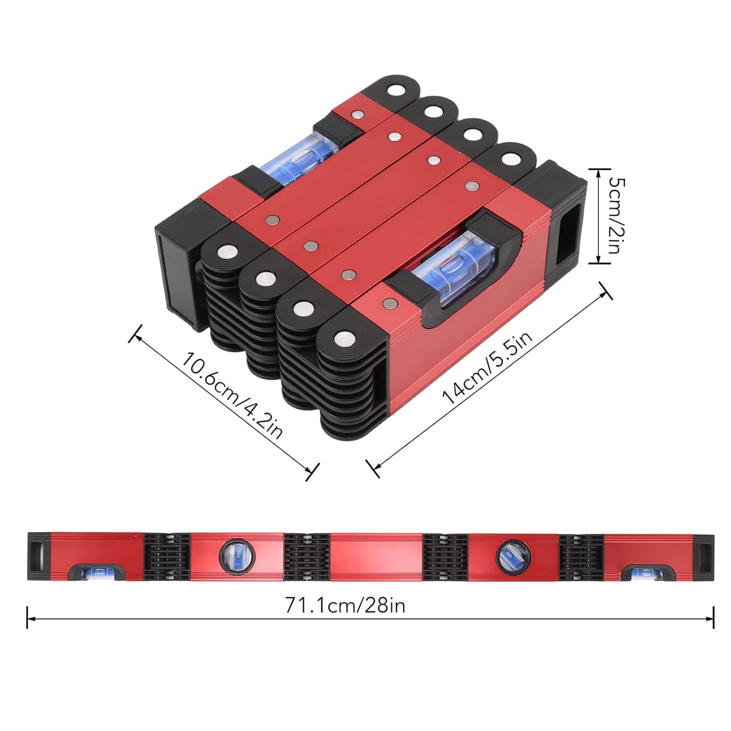 Foldable Level Measuring Tool 28in Multi Angle