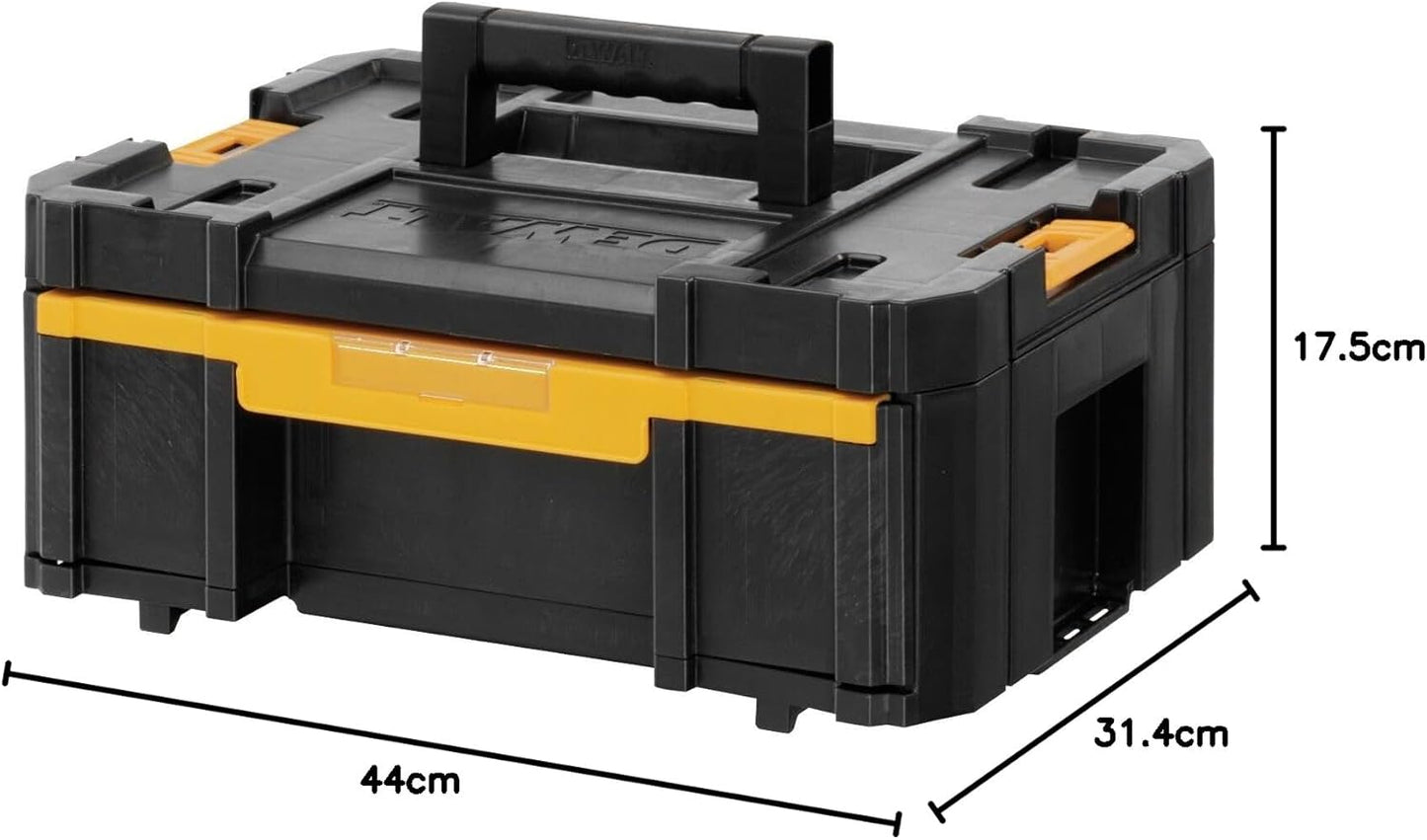 DEWALT TSTAK BUNDLE Organiser Tool Box Deep Drawer Unit with Storage Bins