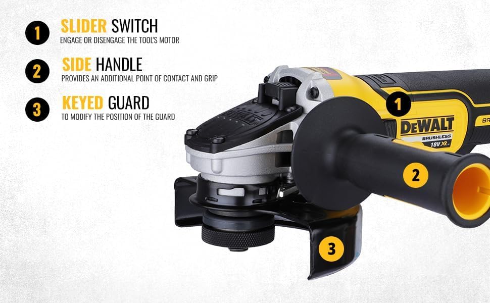 DeWalt DCG405N 18V XR Brushless 125mm Angle Grinder (Body Only)