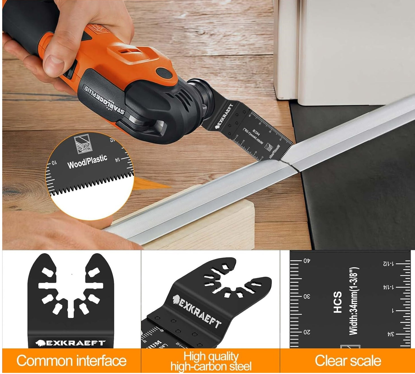 Multi Tool Blades Professional Universal 10 PCS Wood and Plastic Fit Dewalt Milwaukee