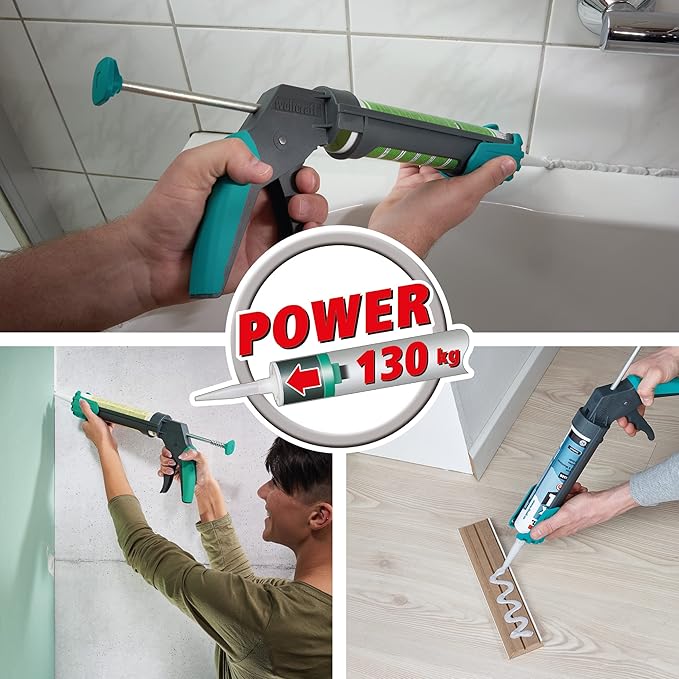 Wolfcraft MG 200 Caulking Gun I 4352000 I 130 kg of pushing pressure