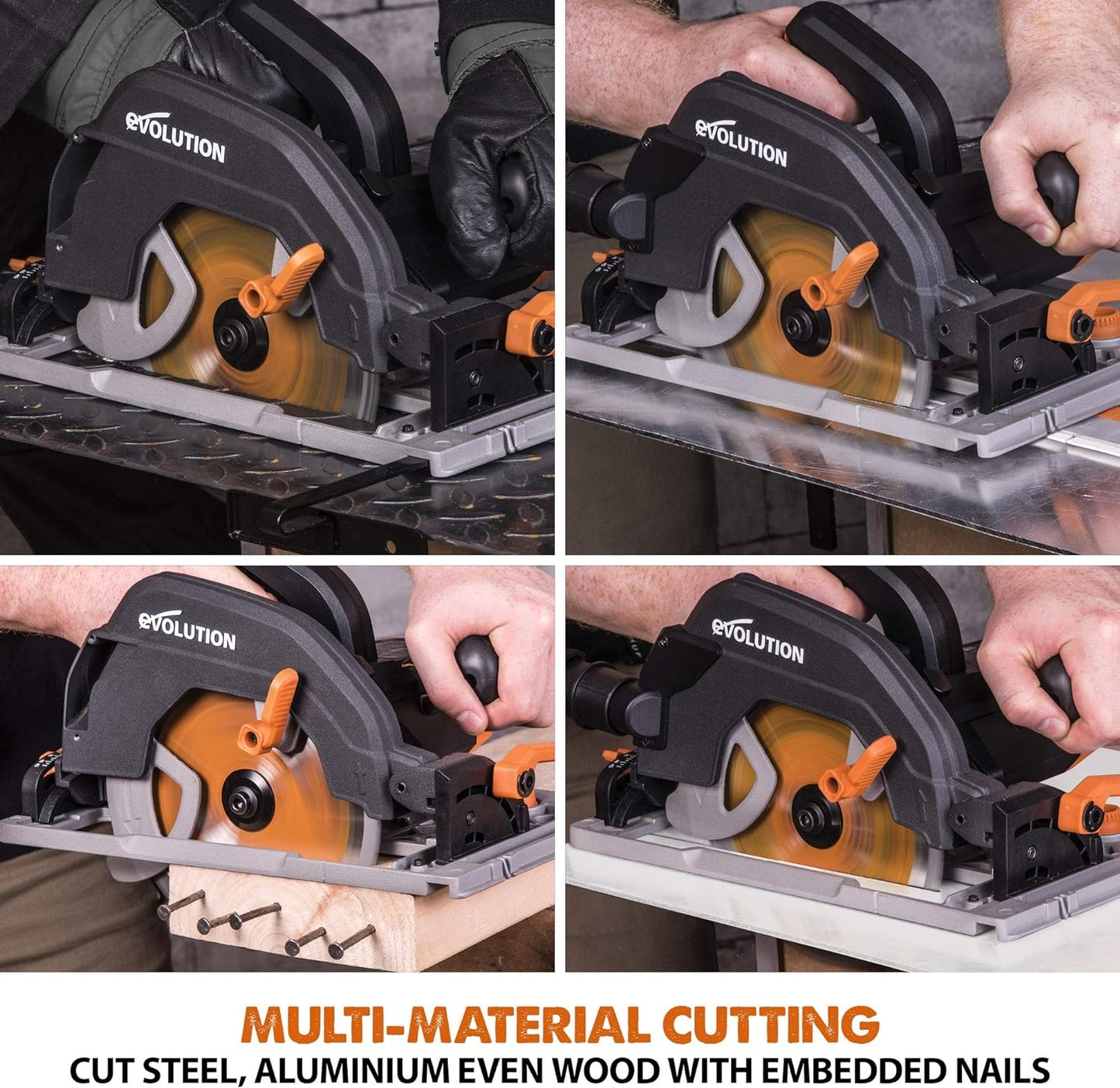Evolution Power Tools R185CCSX Circular Saw With 1020 mm 3-Piece Track 230V