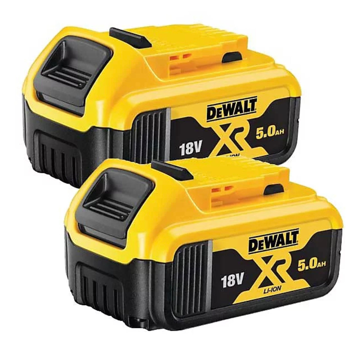 Genuine Twin Pack Dewalt DCB184 18v XR 5ah slide battery