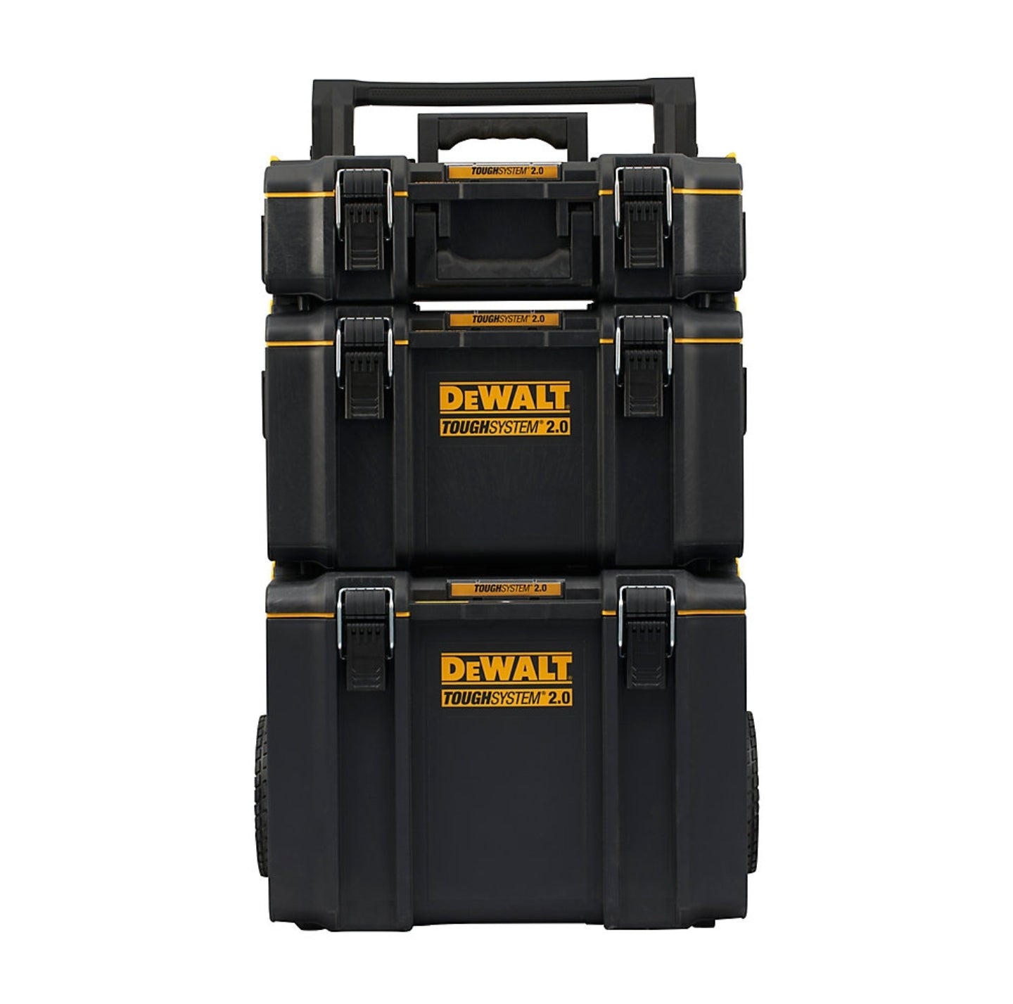 DeWalt DWST83526-1 TOUGHSYSTEM 2.0 Stackable Tool Boxes & Trolley Kit x3 Pcs
