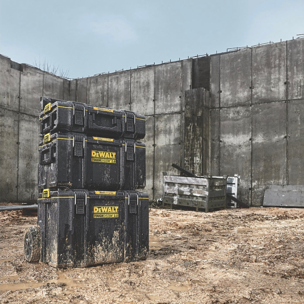 DeWalt DWST83526-1 TOUGHSYSTEM 2.0 Stackable Tool Boxes & Trolley Kit x3 Pcs
