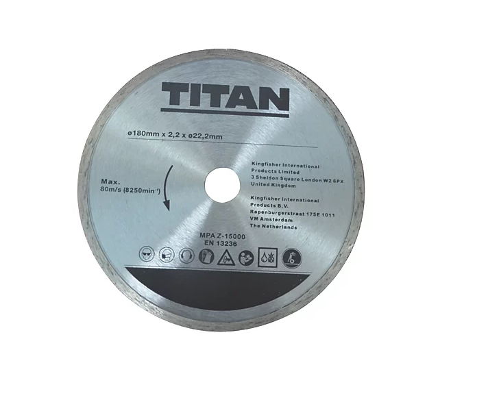Titan TTB934TCB 450W Electric Wet Tile Cutter 230-240V