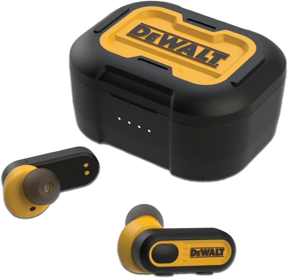 DEWALT True Wireless Earbuds & Charging Case Phone Headphones