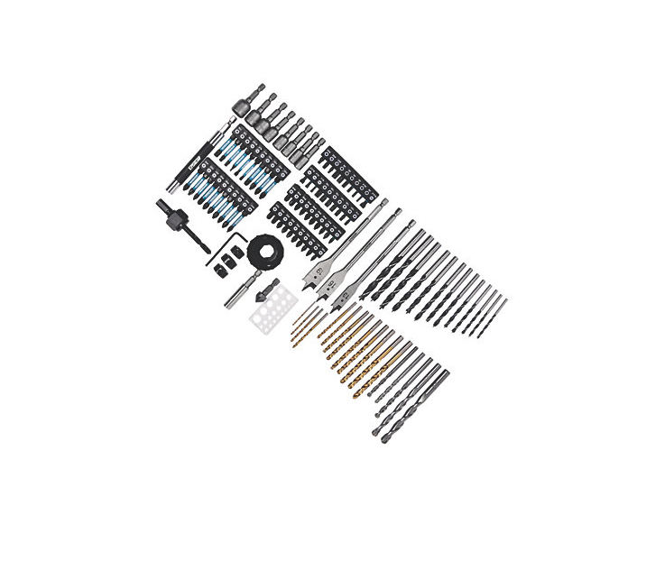 Erbauer Multi-Material Drill Bits 113 Piece Set Easy to Use Mixed Drillbits