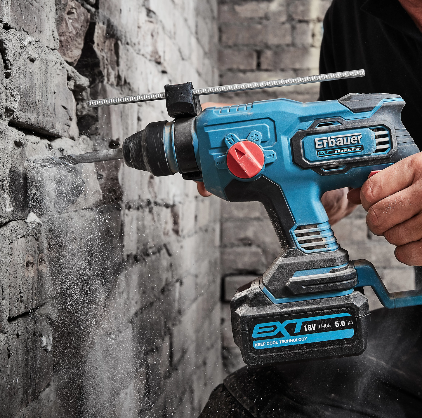 Erbauer EXT ERH18-Li 18V Cordless SDS+ drill (Bare Tool) 4-in-1 multi-function