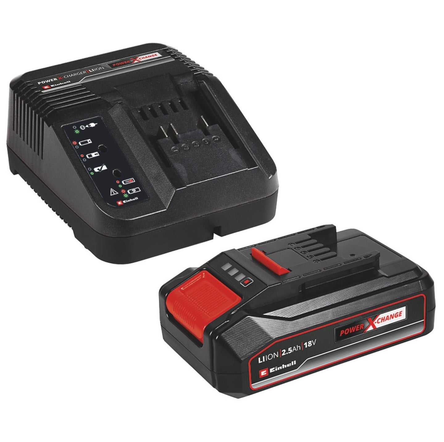 Einhell Cordless Angle Grinder 115mm 18V Case Discs 1 x 2.5 ah Battery Charger TE-AG 18/115