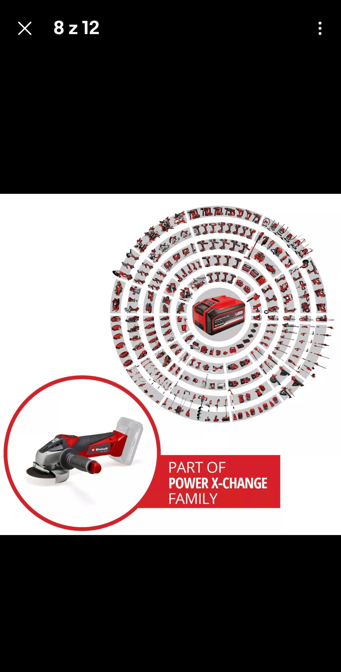 Einhell Cordless Angle Grinder 115mm 18V Case Discs 1 x 2.5 ah Battery Charger TE-AG 18/115