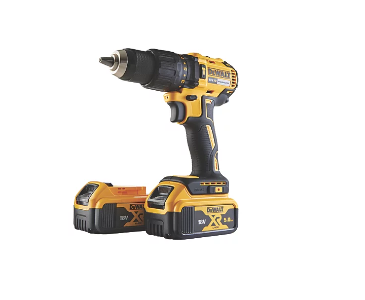 DEWALT DCD778P2T-SFGB 18V 2 x 5.0Ah Li-Ion XR Brushless Cordless Combi Drill