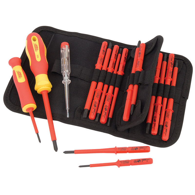 Draper Screwdriver Set XP1000 18 Piece Precision VDE Dual Insulated Interchangeable