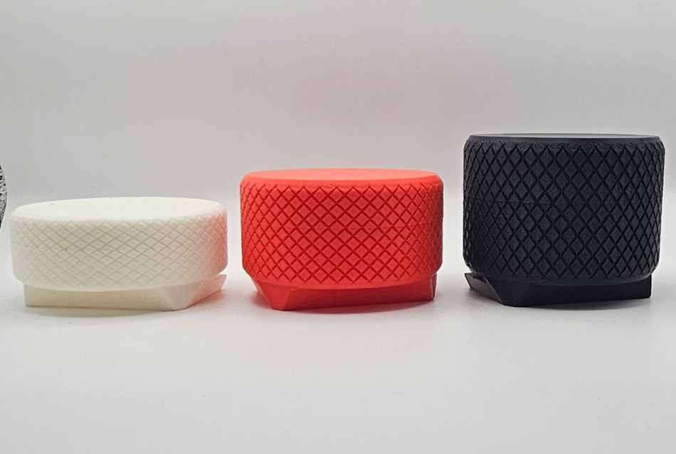 Storage Bin With Lid Compatible with Milwaukee Packout  3D-Printed – 90 mm Diameter (27 mm / 40 mm / 55 mm Heights)