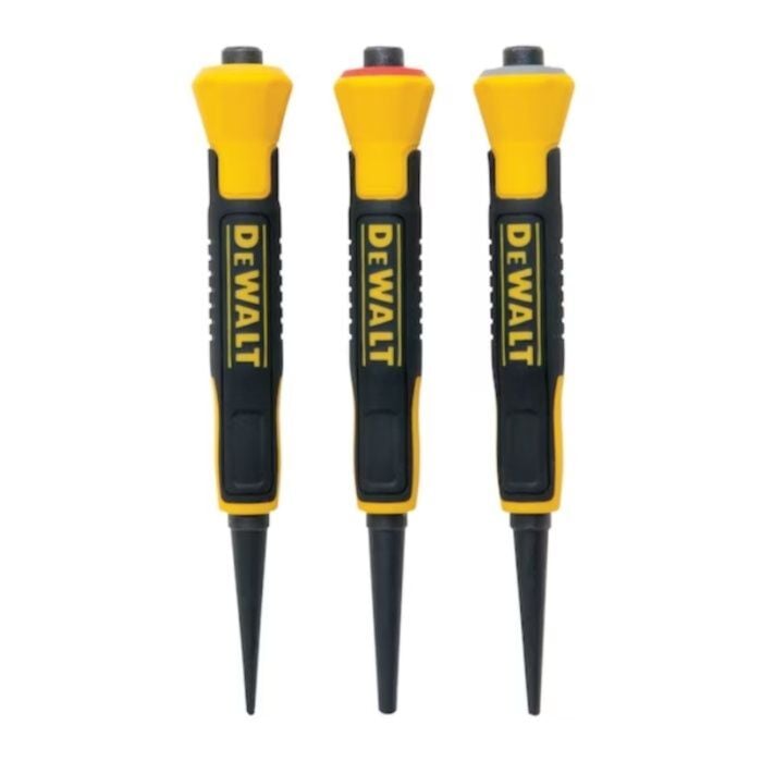 Dewalt DWHT58018 Bi-Material Nail Punch Set (3 Piece)