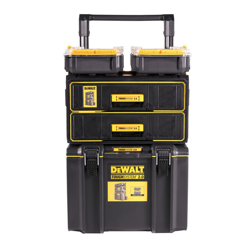 DeWalt ToughSystem 2.0 Tower with 2 x Half Organisers and Drawer Unit DS450
