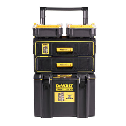 DeWalt ToughSystem 2.0 Tower with 2 x Half Organisers and Drawer Unit DS450