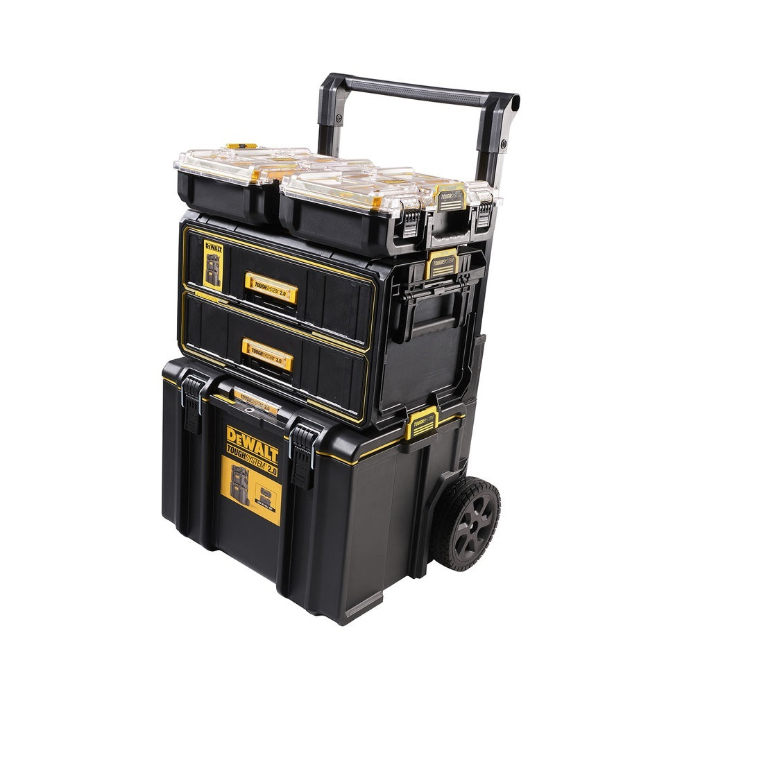 DeWalt ToughSystem 2.0 Tower with 2 x Half Organisers and Drawer Unit DS450