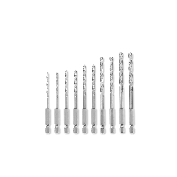 Einhell Hex Shank Multi-Material HSS Drill Bit Set 10 Pieces