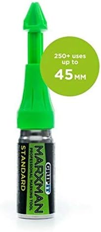 Marxman Green Standard x2 Chalk Black Deep x2 Marking Pen Hole Marking Tool Set