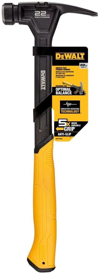 DeWalt Hammer Smooth Framing Rip Claw  22oz Smooth Face Soft Grip DWHT51006-0