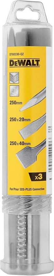 Dewalt SDS-Plus Chisel Set 250mm 3 PCS (DT60330) SDS-tool holder