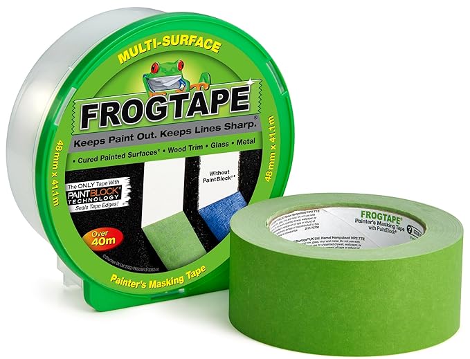 Frog Tape Green Multi Surface Masking Tape 24 / 36 / 48mm Sharp Lines Pack of 15