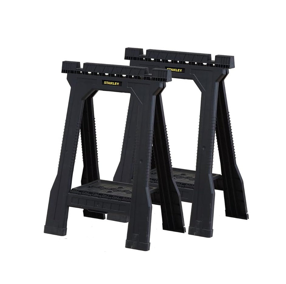 STANLEY Folding Junior Work Bench Saw Horse Twin Pack