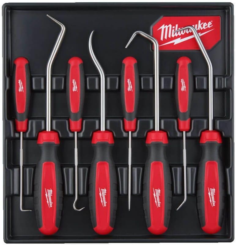 Milwaukee All-Metal Core Heavy Duty 8 Pieces Hook & Pick Set 4932480569