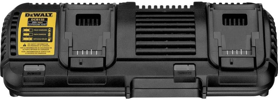 DEWALT DCB132 10.8/14.4/18/54V Li-Ion XR Dual-Port Multi-Voltage Battery Charger