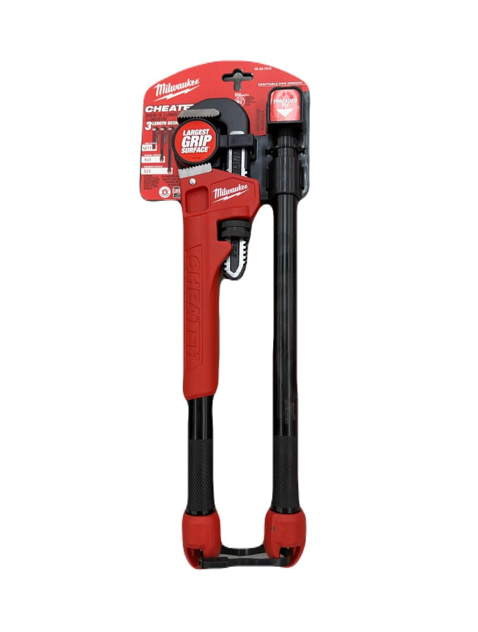 Milwaukee Cheater Adjustable Pipe Wrench 10-24"