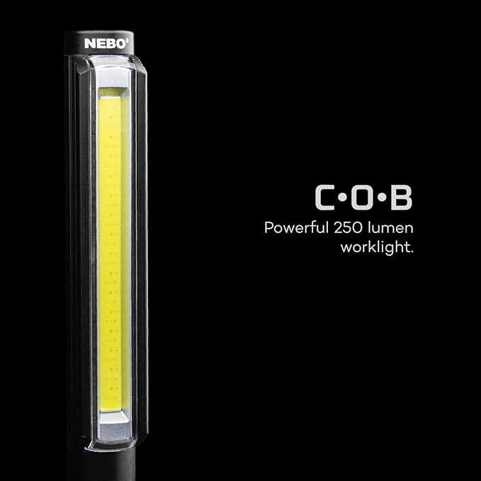 NEBO 250 Lumen COB LED Flashlight Lil Larry 6464 – Aircraft-Grade Alum – ToolSonLincs