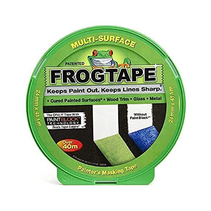 Frog Tape Green Multi Surface Masking Tape 24 / 36 / 48mm Sharp Lines Pack of 15