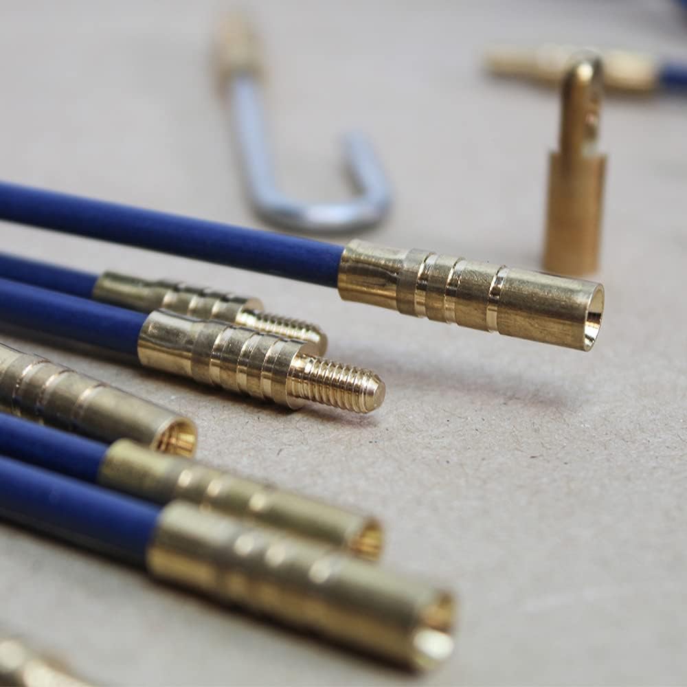 Faithfull Cable Access Rod & Accessories Kit - 15 Pieces Including 10 x 330mm Rods – Total Length 3.3 Metre