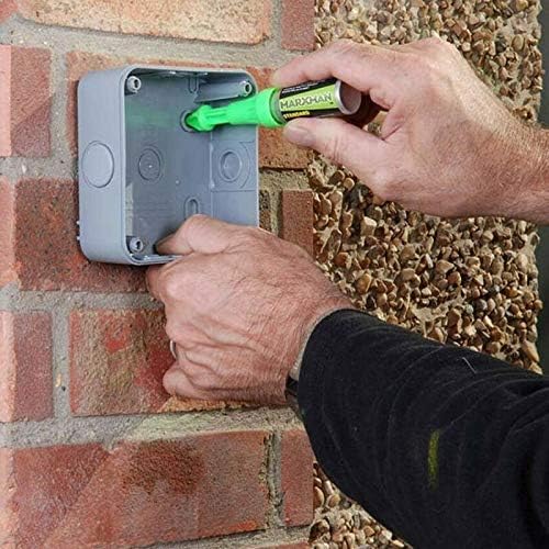 Marxman Green Standard x2 Chalk Black Deep x2 Marking Pen Hole Marking Tool Set