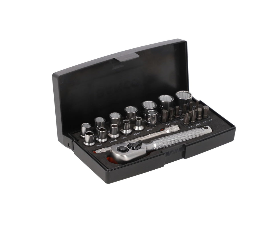 Bahco SL25 25 Piece 1/4" Drive Metric Socket & Bit Set Special Edition
