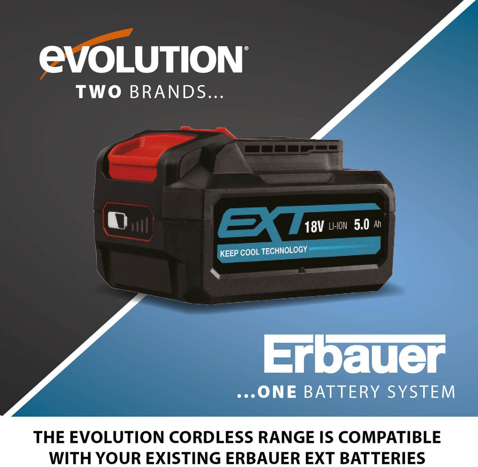 Evolution 18V R13CMB-Li Cordless Combi Drill with 3 Modes Battery & Charger