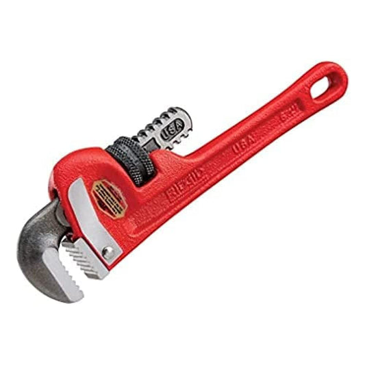 RIDGID 31010 10-inch Heavy-Duty Straight Pipe Wrench Plumbing Capacity 40mm