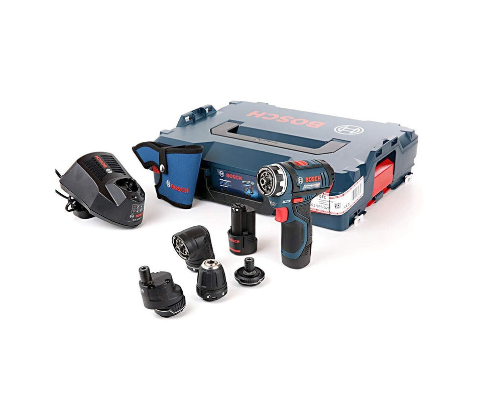 Bosch Professional 12V Cordless Drill Driver GSR 12V-15 FC 4X Adapter L-BOXX