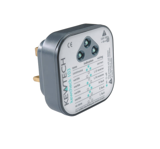 Kewtech KEWCHECK103 Mains Wiring Socket Tester