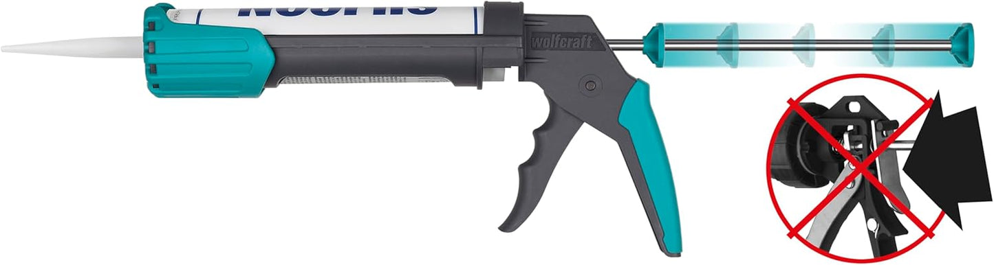 Wolfcraft MG 200 Caulking Gun I 4352000 I 130 kg of pushing pressure