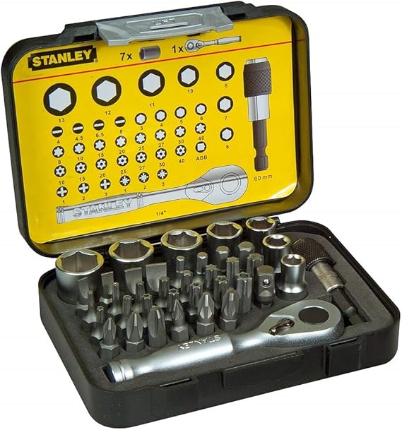 Stanley FatMax 1/4" Drive Socket & Bits Set 39 Pcs