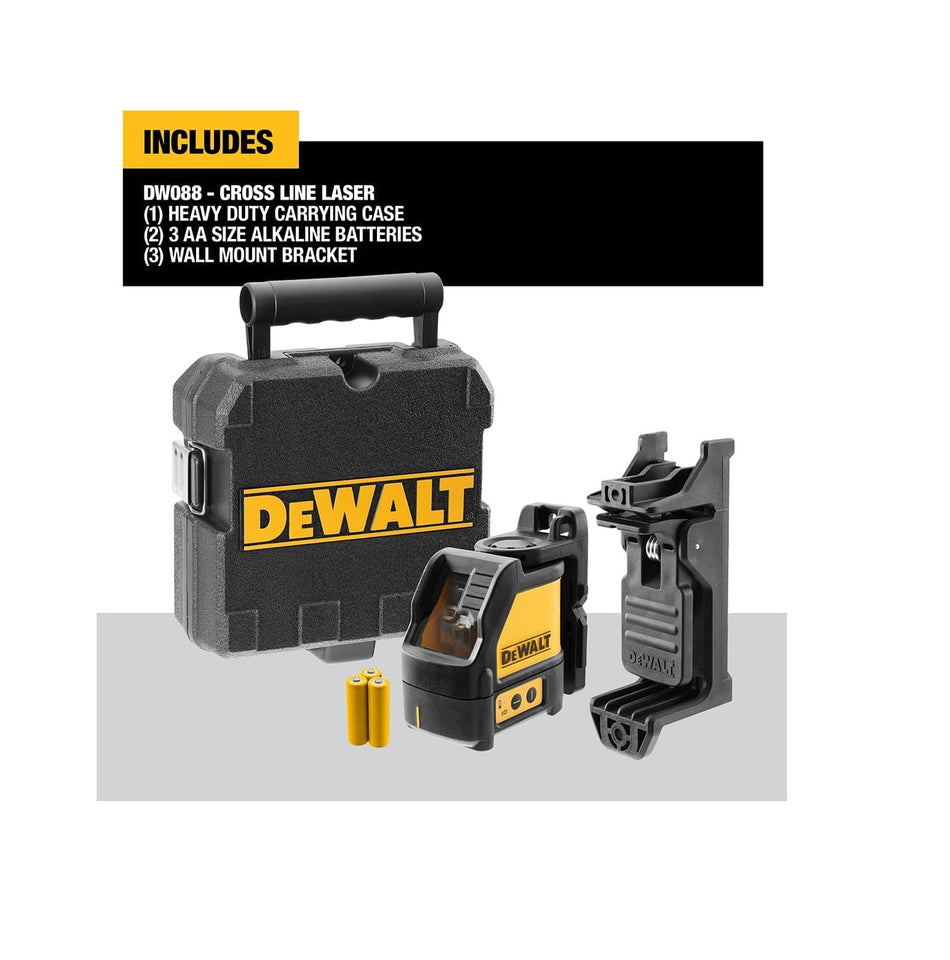 DEWALT DW088CG-XJ Green Self-Levelling Cross-Line Laser Level
