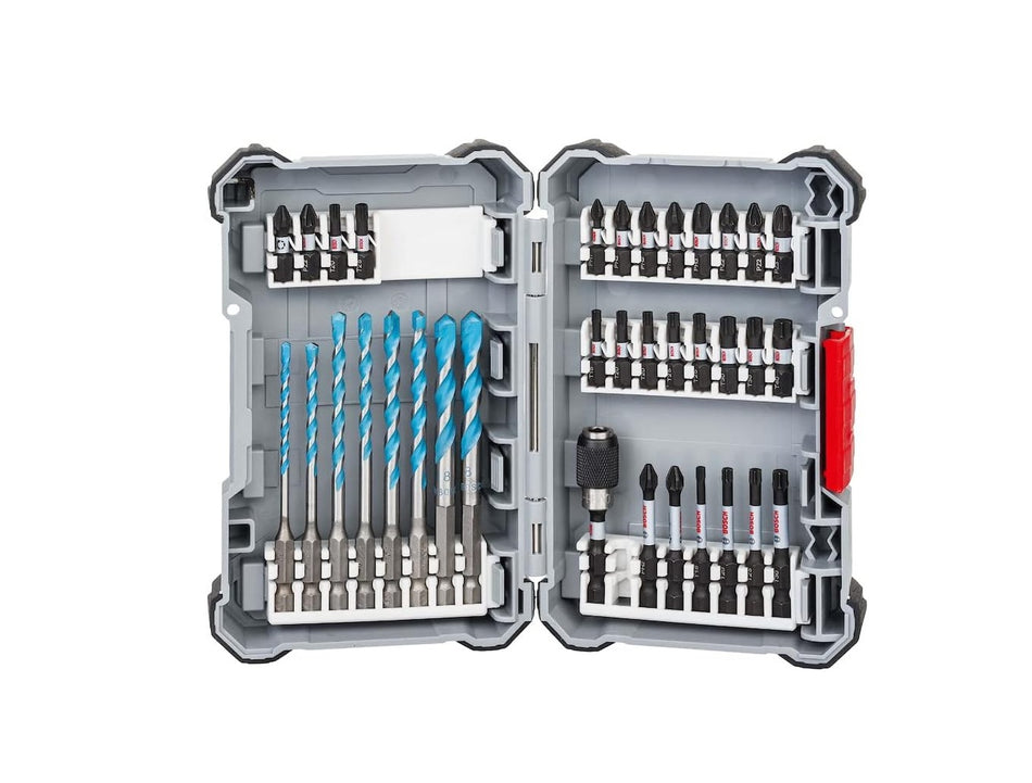 Bosch Professional 35 pieces MultiConstruction Drill Bit & Impact Control Screwdriver Bit Set