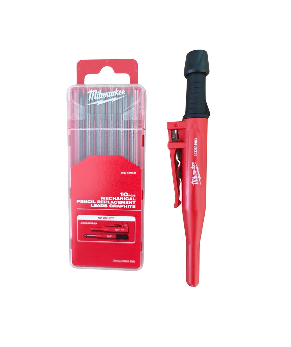 Milwaukee Mechanical Construction Pencil with 10x Graphite Leads