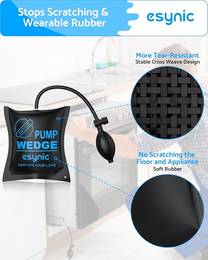 Air Wedge Pump Up Bag TPU Door Air Bags Support Squeezed Lifter Pack of 2