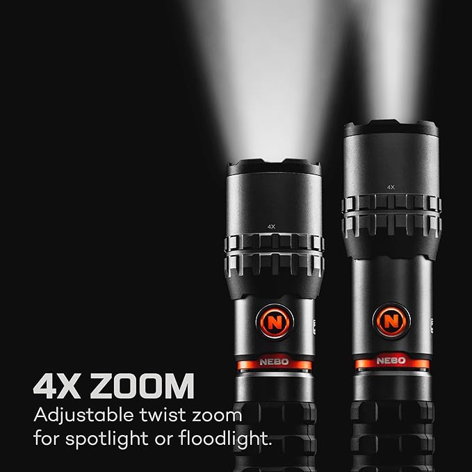 Nebo Slyde King 2k Rechargeable LED Worklight/Torch Graphite 2000lm