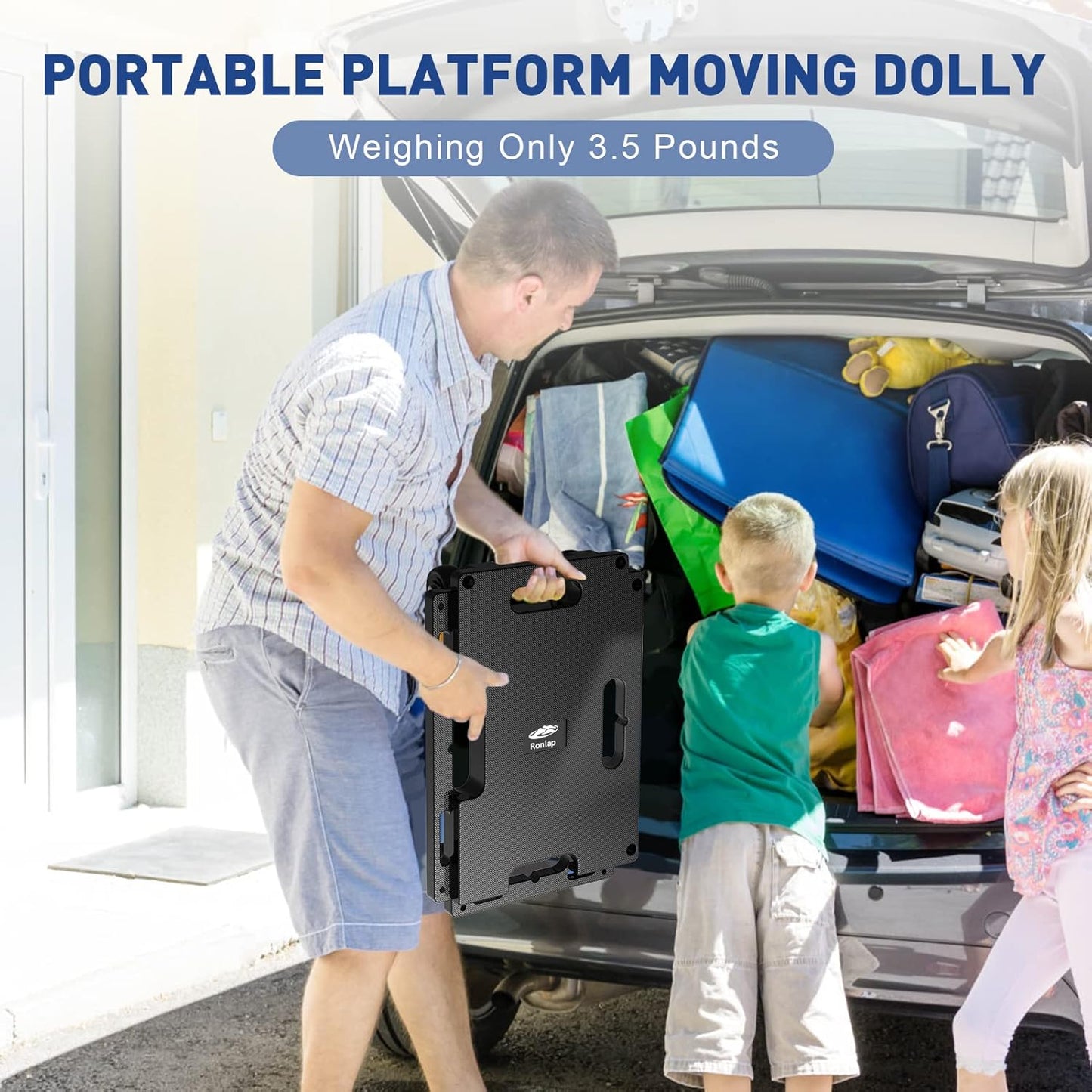 Moving Dolly with 360 Wheels Portable Furniture Garage Materials Toolbox Movers