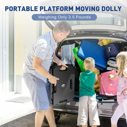 Moving Dolly with 360 Wheels Portable Furniture Garage Materials Toolbox Movers